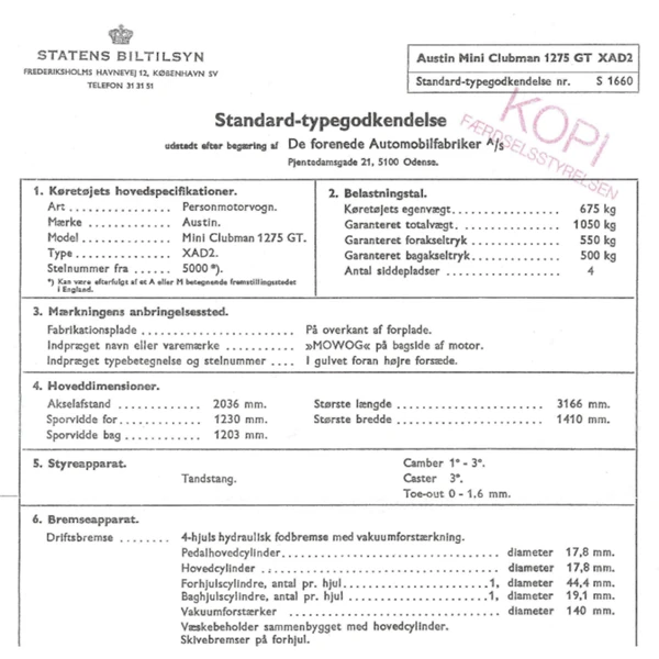 TYPEGODKENDELSER