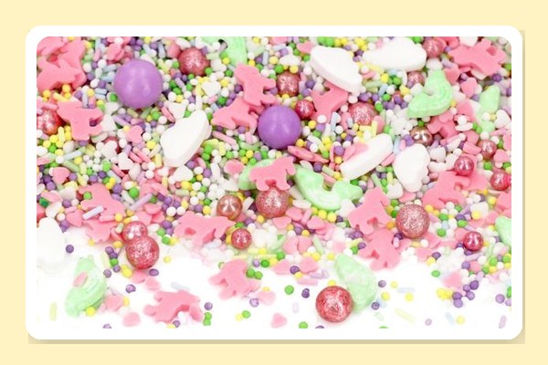 Sukkerkrymmel i mange farver