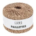 garnoegle af maerket paillettes fra lang yarns i farven laks og guld