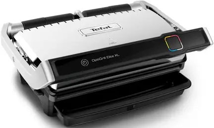 Ny og ubrugt Tefal OptiGrill Elite XL kontaktgrill i rustfrit stål med stort digitalt display og 16 programmer