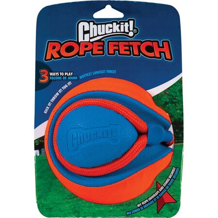 Chuckit Rope Fetch - En super 3-i-1 bold | Køb hos MyTrendyDog.dk