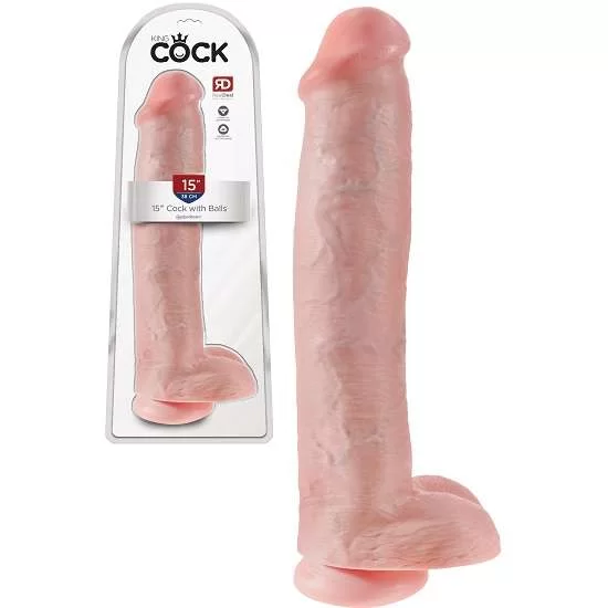 King Cock 15" Cock With Balls 38cm
