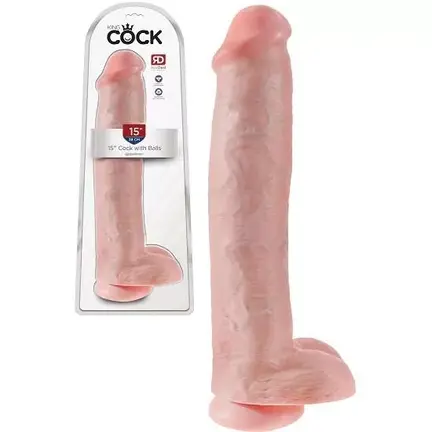 King Cock 15 inch realistisk dildo 38 cm sexlegetøj