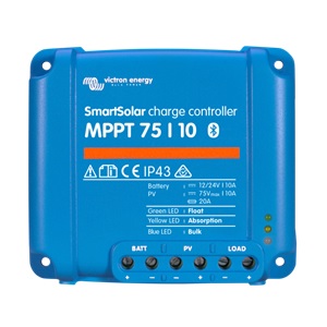 victron smartsolar mppt 75-10 solcelle regulator 12v 24v shop12volt