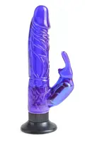 Pipedream Wall Banger Deluxe Bunny – rabbit vibrator med realistisk dildo og sugekop