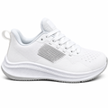 Klassiske hvide unisex sneakers i mesh