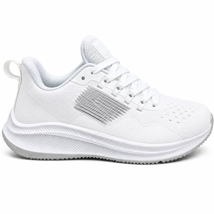 Klassiske hvide unisex sneakers i mesh