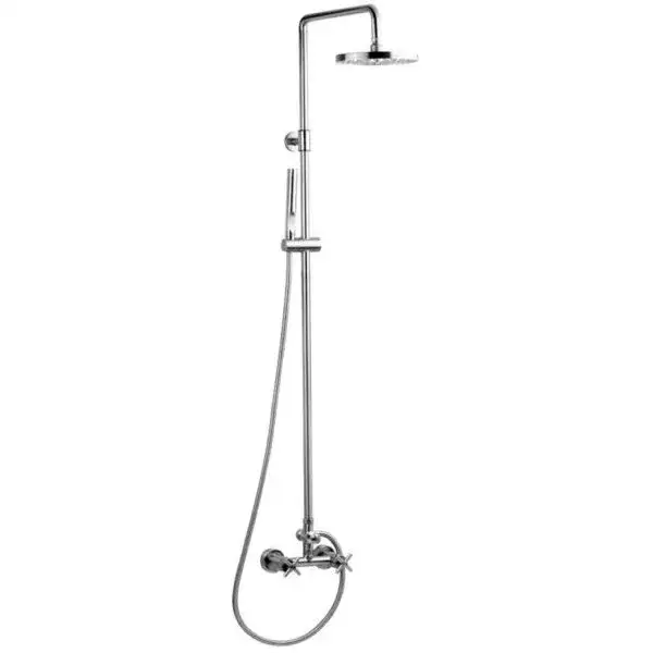 VRH - Wandmontierte Außendusche mit Handbrause - Kalt- und Warmwasser - SMOOTH