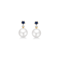 BLUE FELICITY earrings in 14 karat gold | Danish design by Mads Z