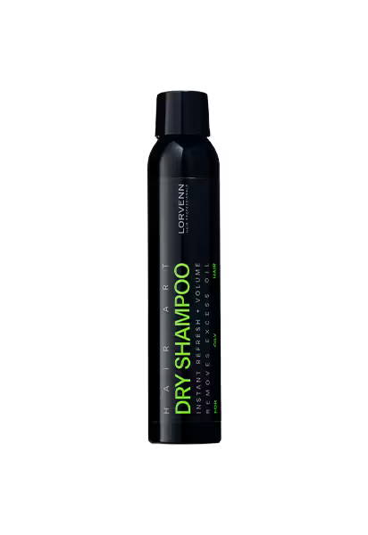 Dry Shampoo, der opfrisker håret, absorberer olie og giver volumen uden hårvask.