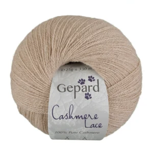 Gepard garn cashmere lace i farven Blød Beige