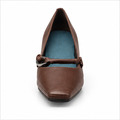 Aerosoles Dimple Cherrywood brun pump – forfra