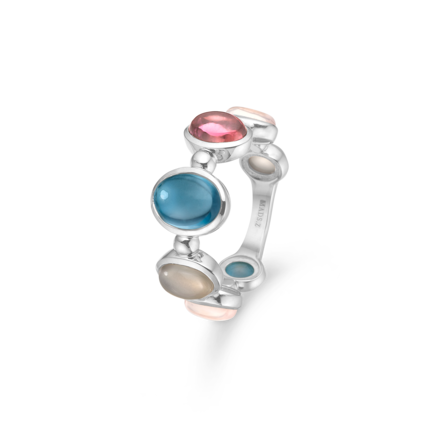 FLORENTINA ring in silver with genuine stones | Danish design by Mads Z