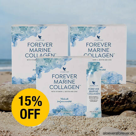 Forever Marine Collagen til hud og krop i drikkeklare sticks - 3 pak