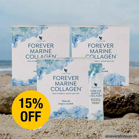 Forever Marine Collagen til hud og krop i drikkeklare sticks - 3 pak