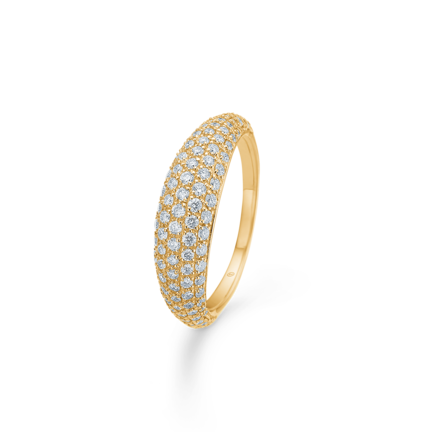 HALF MOON diamond ring in 14 karat gold | Danish design by Mads Z