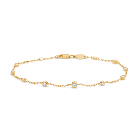 ENDLESS ALLURE bracelet in 14 karat gold with 0.26 ct. diamonds W.SI.