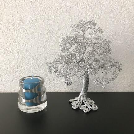 wire træ sølv brugskunst