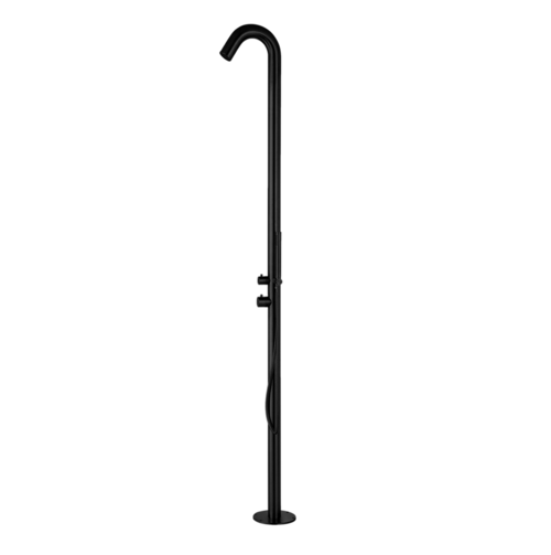 Sined ALGHERO NERA - Rustfri stålbruser med håndbruser - sort