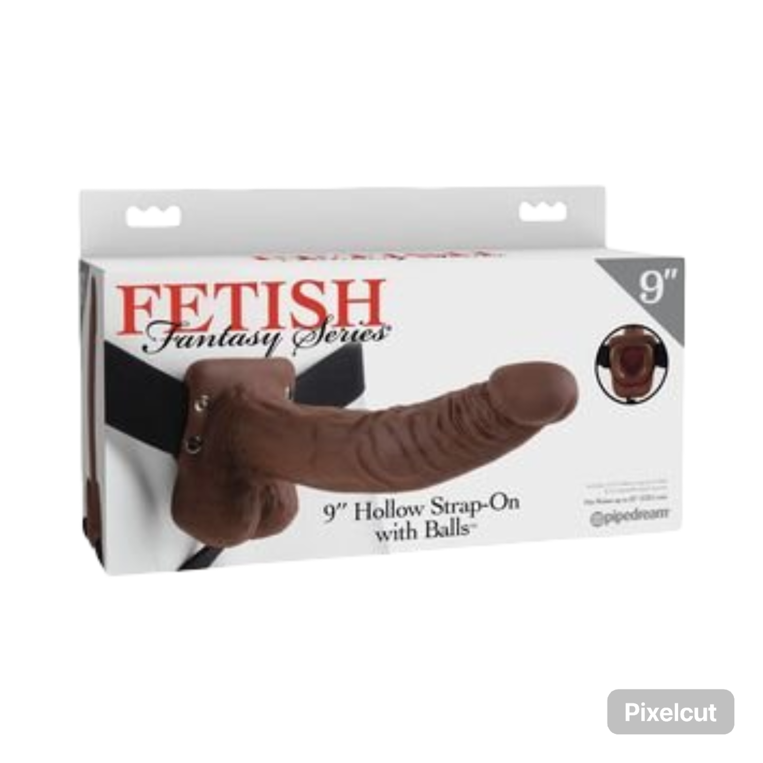9" Fetish Hollow Strap-on with Balls