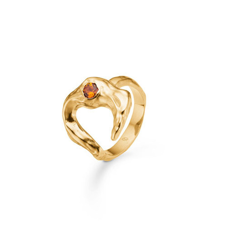 Lunar ring in gold-plated silver | Studio Z