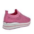 Dame sneakers elastik fuxia