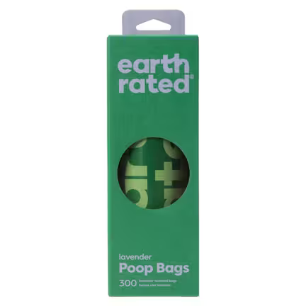 Earted Hundeposer med Lavendel duft | EcoFriendly | 300 stk i 1 rulle | Pose størrelse 20x33 cm