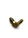 Fuel hose barb - swivel elbow 7/16"-24 (1/4")