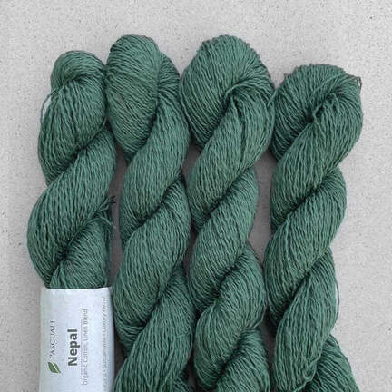 4 garnnoegler af maerket nepal fra pascuali i farven summer forest