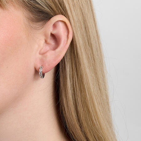 Elera øreringe, small i sølv - studio.z