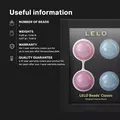 LELO Luna Beads Classic – luksus bækkenbundskugler i silikone og ABS til styrke, lyst og kontrol