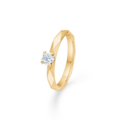 ROMEO & JULIET ring in 14 karat gold with diamond | Danish design by Mads Z