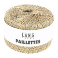 garnoegle af maerket paillettes fra lang yarns i farven lys beige
