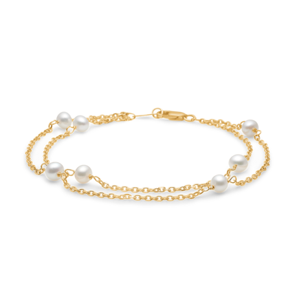 MOONLIGHT bracelet in 8 karat gold with pearls | Danish design by Mads Z