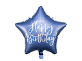 Fødselsdagsballon - stjerne blå