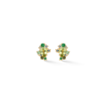 Four Seasons Spring Petite earrings in 14-carat gold with a mix of gemstones