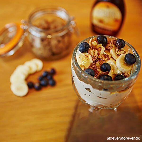 Banan nøddecrunch med Forever Bee Honey