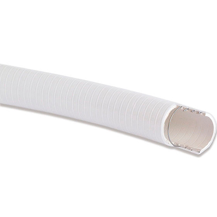 Sanitetsslange 20 mm metervare hvid