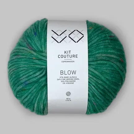 Blow garn fra Kit Couture i farven grøn