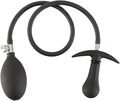 Nærbillede af You2Toys oppustelig buttplug med bred, buet base og slangetilslutning.