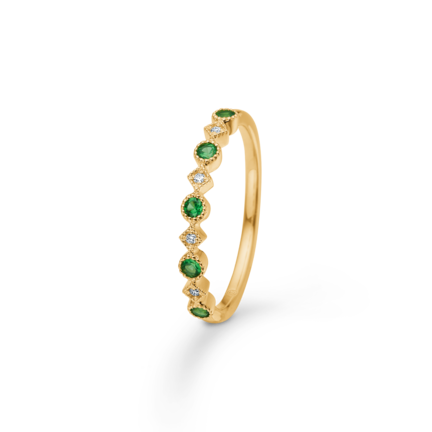 POETRY ring in 14 karat gold with diamonds | Danish design by Mads Z