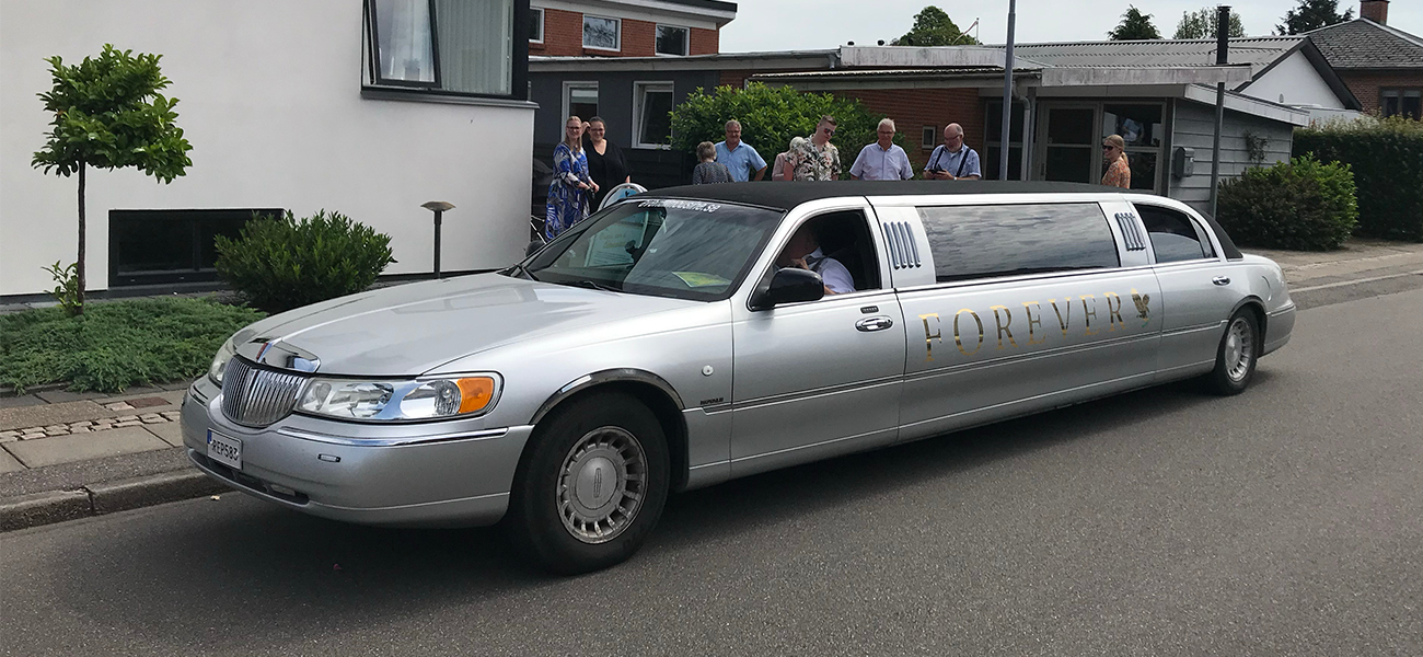 Limousinekørsel til sølvbryllup