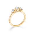 CROWN TRINITY diamond ring in 14 karat gold | Danish design by Mads Z