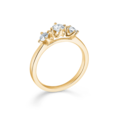 CROWN TRINITY diamond ring in 14 karat gold | Danish design by Mads Z