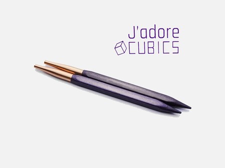 jadore udskiftelige pinde fra knitpro 2 stk med logo