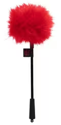 Fifty Shades of Grey Sweet Anticipation Faux Feather Tickler – sort stav med rød pompon af kunstfjer.