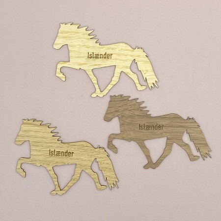 Laserskåret islænder i træ – design 03