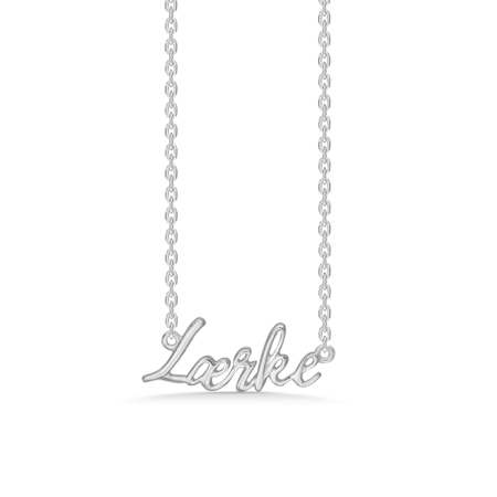 Name Tag Lærke made of 925 pure sterling silver.