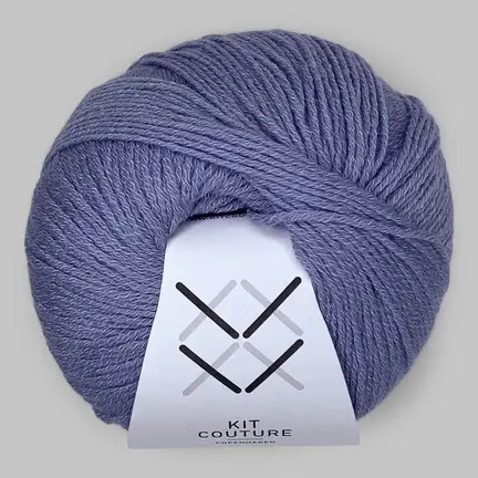 Garnnøgle Wool Cotton fra Kit Couture i farven blåviolet