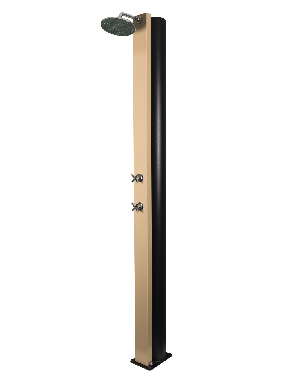 CRM CROSS - Solardusche 40 Liter - Beige, Ohne Fußdusche